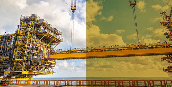 Illustration with picture of bridge lift on Tyra II